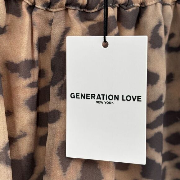 Generation Love New York Bianca Shorts Leopard Print Pull-on Size Small NWT - Picture 9 of 9